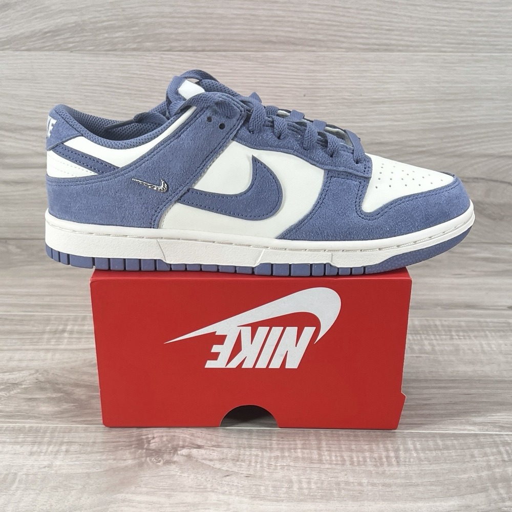 Women's Size 10- Nike Dunk Low Mini Swoosh - World Indigo New